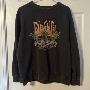 Oversized rip curl crew neck